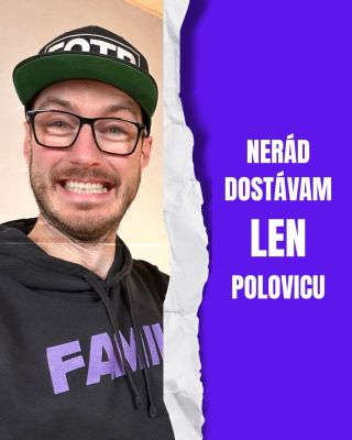 Nechcem polovicu ale chcem za polovicu 🤑 Vstupenky na @recfest.sk s kódom fotroviny50 máš za polovicu 😱