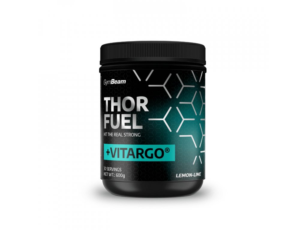 Předtréninkový stimulant Thor Fuel + Vitargo 600 g - GymBeam - citrón a limetka 