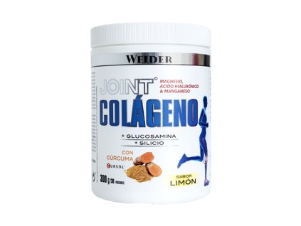 Weider Joint Collagen, 300g, sypká forma kolagenního hydrolyzátu, glukosamin, kurkuma, kyselina hyaluronová, hořčík (Varianta Citrón)