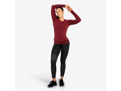 Better Bodies Tričko Nolita Seamless Long Sleeve Sangria Red