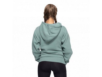 Better Bodies Mikina Logo Hoodie Teal Green