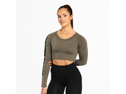 Better Bodies Crop-top Bowery Washed Green