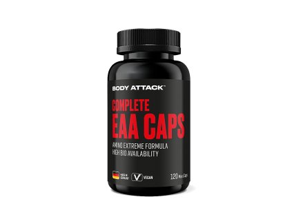 Body Attack Complete EAA Caps, 120 cps (Varianta směs esenciálních aminokyselin)