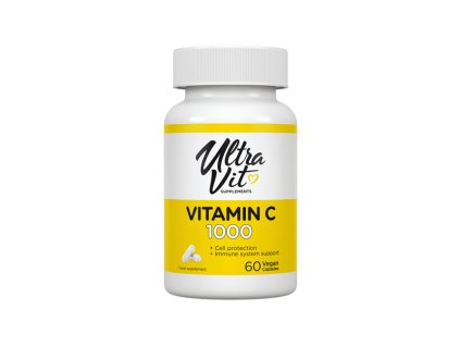 VPLab Vitamin C 1000 + sušený extrakt ze šípků (Varianta 60 veganských kapslí)