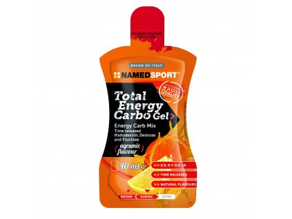 NAMEDSPORT Total Energy Carbo Gel 40 ml, energetický gel obsahující maltodextrin, dextrózu a fruktózu (Varianta Agrumix)