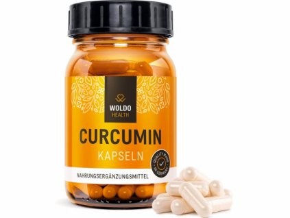 WoldoHealth® Curcumin s piperinem 120 kapslí