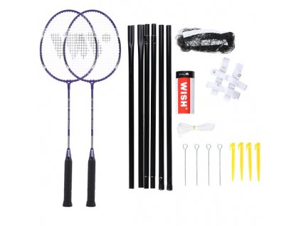 Sada raket na badminton WISH Alumtec 4466, fialová