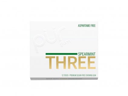 3790 2 platkove prirodni zvykacky bez cukru a aspartamu three spearmint