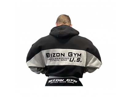 bizon gym mikina 300 violator cernaseda (2)