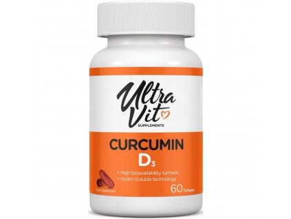 VPLab Curcumin D3 60 softgels (Varianta kurkumin s vitamínem D3 v měkkých kapslích)