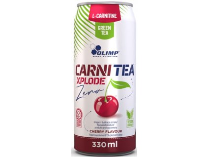 Olimp Carni Tea Xplode Zero 330 ml, nízkoenergetický sycený nápoj z extraktu zeleného čaje