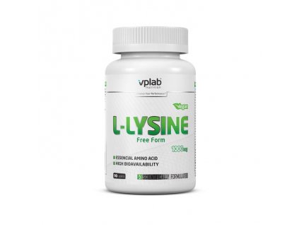 VPLab L-Lysine 1000 mg 90 caplets, aminokyselina L-Lysin ve volné formě, 90 veganských tablet