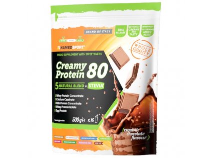 NAMEDSPORT Creamy Protein 80% 500 g vícesložkový protein slazený stevií - EXP 09/2023