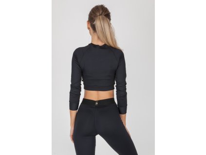 GoldBee Crop-Top Zateplený BeClassic Black