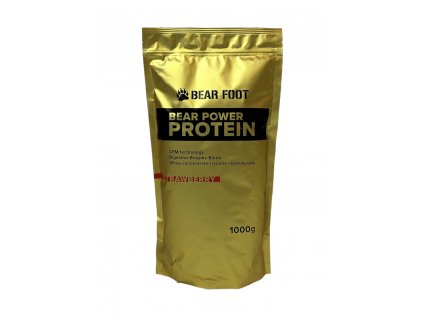 Bear Foot Bear Power Protein 1000g, syrovátkový koncentrát CFM, izolát a hydrolyzát (Varianta Karamel)