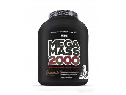 Weider Mega Mass 2000, 2700 g, sacharidovo-proteinový prášek