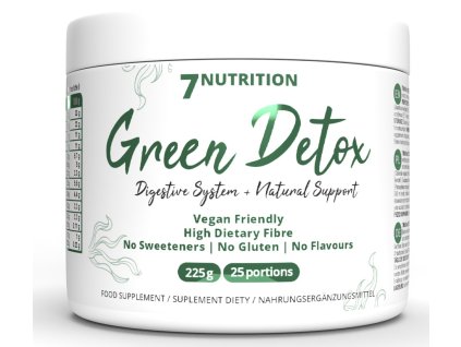 7NUTRITION Green Detox 225g, směs s čistícími