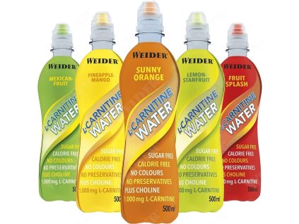 EXP 11/2023 Weider L-Carnitine Water, 500 ml, 1000 mg l-karnitinu v 500 ml - Lemon-starfruit