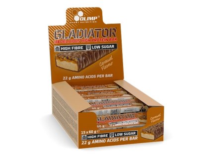 EXP 05/2024j- Olimp Gladiator Delicious High Protein Bar 60g, tyčinka s vysokým obsahem bílkovin, exspirace