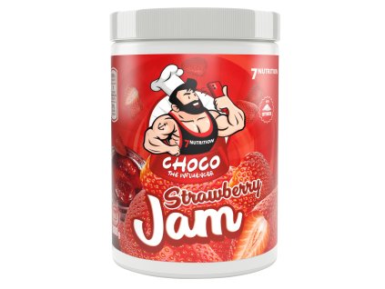 7Nutrition Jam 1000g, džem s 80% ovoce bez přidaného cukru se sladidly (Varianta Jahoda)