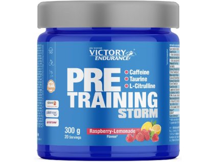 Weider Pre Training Storm 300 g, sypká předtréninková směs s vitamíny (Varianta Malina - Citron)