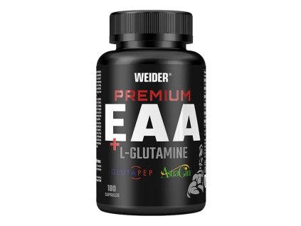 Weider Premium EAA + L-Glutamine 180 cps (Varianta esenciální aminokyseliny s l-glutaminem a rostlinnými extrakty)