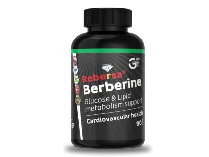 GF Nutrition Berberine Rebersa 90 kapslí (Varianta rostlinný extrakt z kořene dřišťálu indického (Berberis aristata))