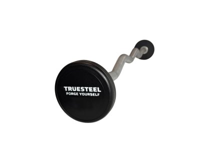 Polyurethanová zalomená EZ bicepsová činka (Váha 10 kg)