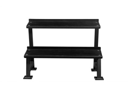 Dvouřadý stojan na kettlebelly - (Délka 55 cm, Váha 41 kg)