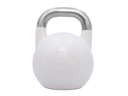 StrongGear bílý Kettlebell ocel (Váha 4 kg)