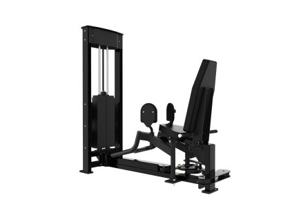 Posilovací stroj na snožování - roznožování - černý (Váha 193,5 kg, Délka 140 cm)