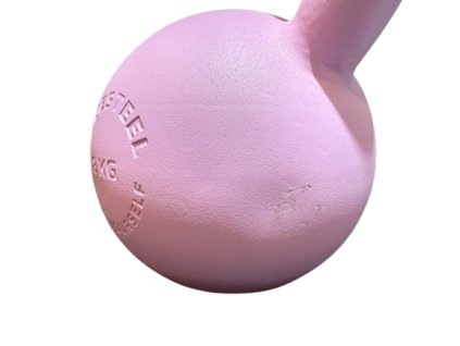 StrongGear růžový Kettlebell ocel (Váha 32 kg)