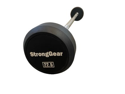 Gumové bicepsové činky rovné (Váha 10 kg)