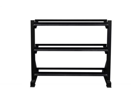 StrongGear Beast Třípatrový stojan na jednoruční činky - (Váha 33 kg, Délka 52,2 cm)