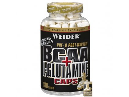 Weider, BCAA + L-Glutamin (Varianta 180 kapslí)