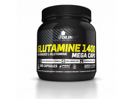 Glutamine Mega Caps 1400, 300 kapslí