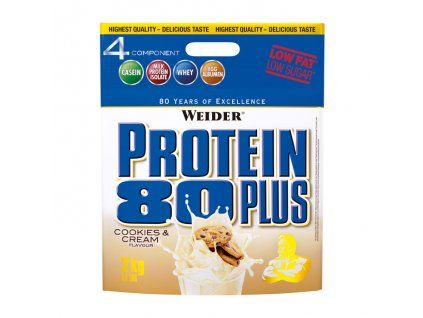 Weider, Protein 80 Plus, 2000 g (Varianta Jahoda)