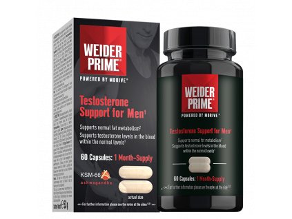 Weider PRIME TESTOSTERONE SUPPORT FOR MEN, 60 CAPS (Varianta podpora metabolismu tuků a tvorby testosteronu)