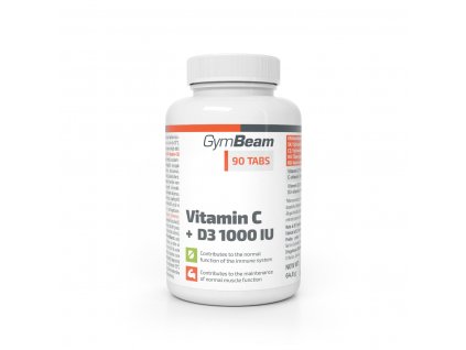 Vitamín C + D3 1000 IU - GymBeam