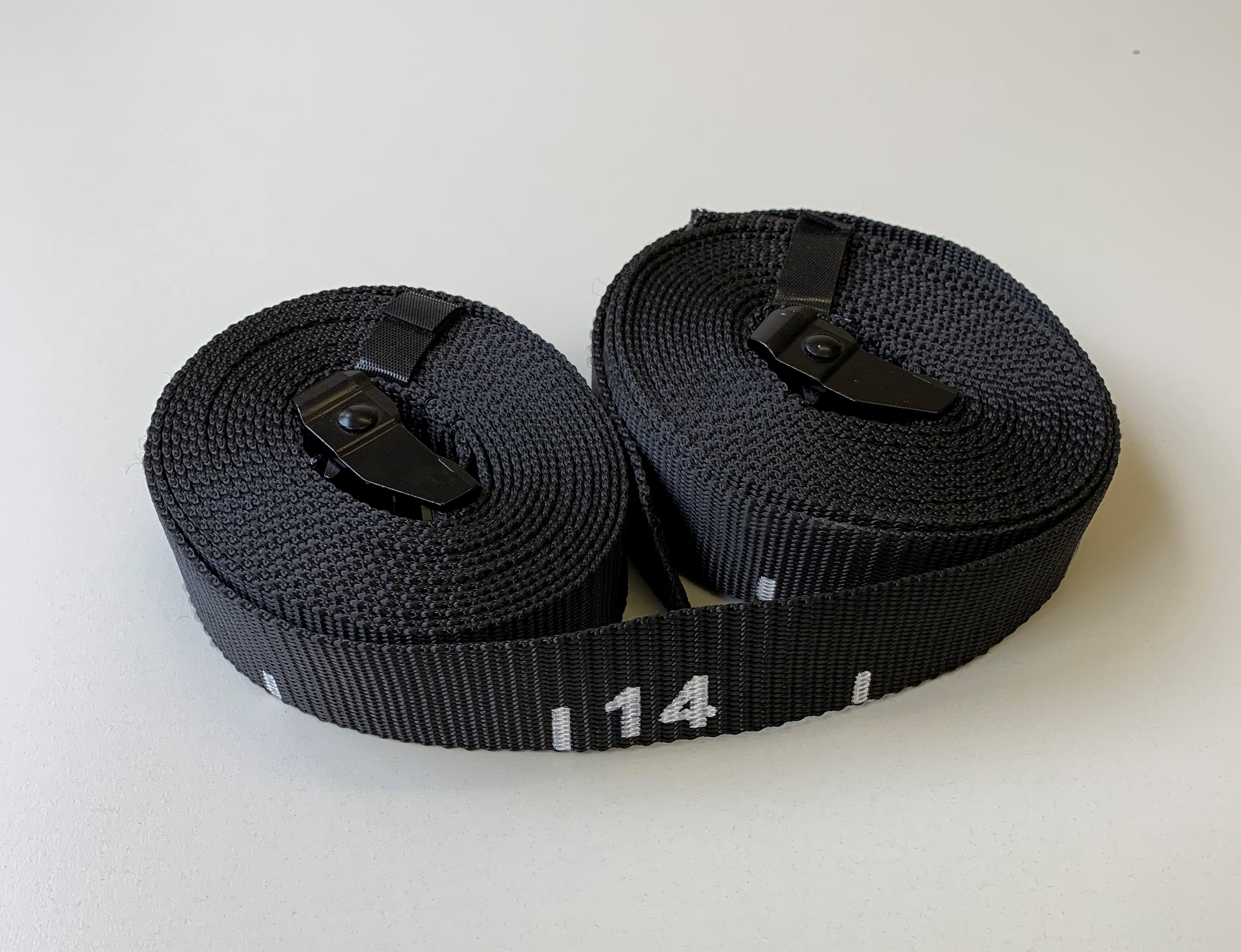 FUBO Fitness Popruhy Barva: Černá s číslováním 3m, Šíře: 35 mm