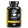 GF Nutrition Omega 3 180 kapslí (Varianta prémiový rybí olej z čerstvých jater tresky obecné pocházející Islandu)