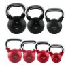 12162 4 kt 10 kg cerveny kettlebell s chromovanym uchopem hms