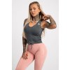 Gym Glamour Stahovací Top Silver Grey