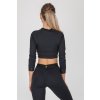 GoldBee Crop-Top Zateplený BeClassic Black