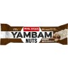 Body Attack Yambam Nuts 55 g, tyčinka s 34% bílkovin a velmi nízkým obsahem cukru (Varianta Peanut Butter Caramel)
