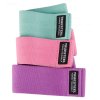 Sada odporových gum Booty band (Délka zelený - 32 cm, růžový - 36 cm, fialový - 42 cm)