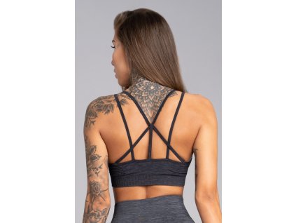 Gym Glamour Podprsenka Seamless Grey Melange (Barva Šedá, Velikost L, Určeno pro Ženy)