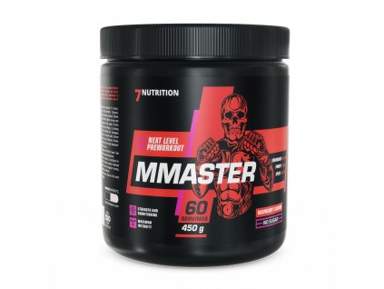 7NUTRITION MMASTER Preworkout 450g předtréninková směs s kofeinem (Varianta Malina)