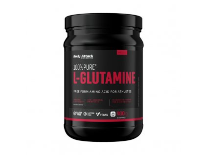 Body Attack 100% Pure L-Glutamine 400 g (Varianta l-glutamin v sypké formě)