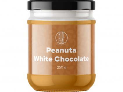 38022 1 brainmax pure peanuta arasidovy krem s bilou cokoladou 250 g
